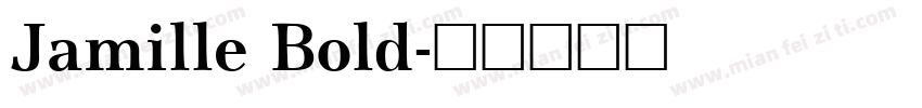 Jamille Bold字体转换